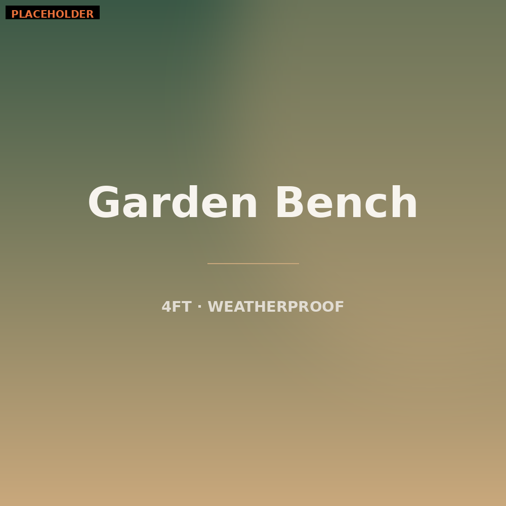 4-Foot Garden Bench