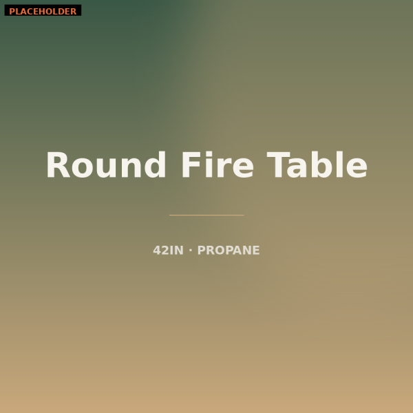 42-Inch Round Propane Fire Table
