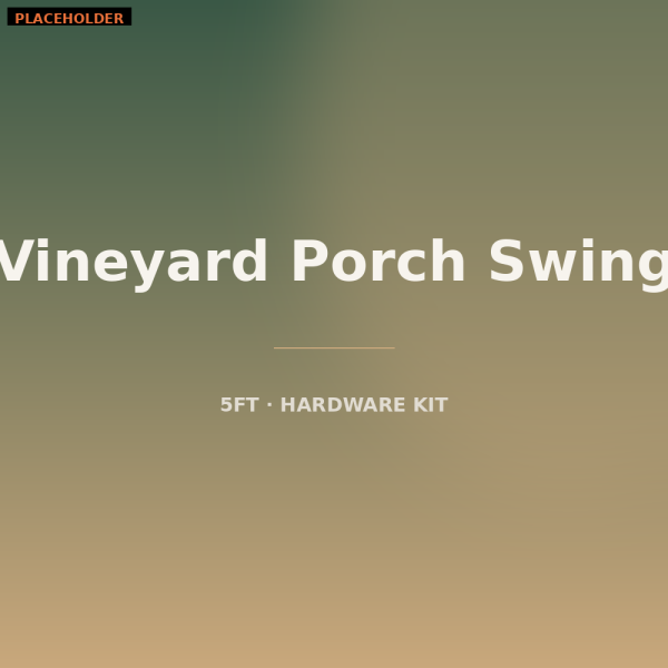 Vineyard 5-Foot Porch Swing