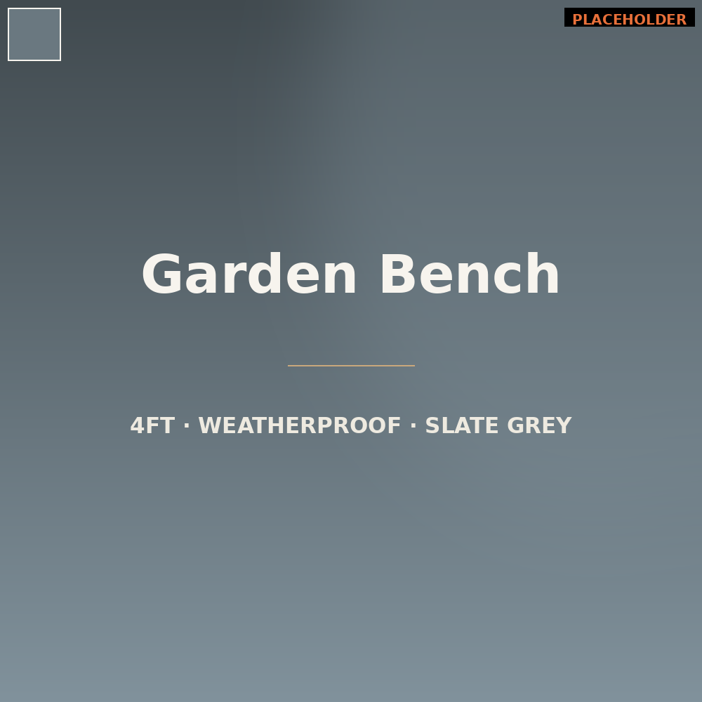 4-Foot Garden Bench in Slate Grey